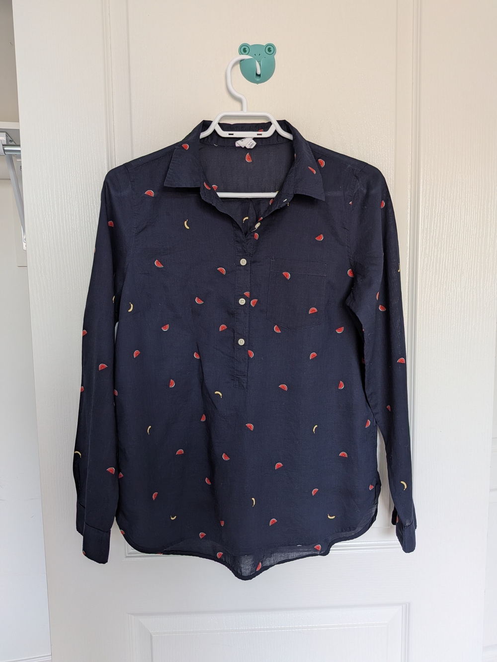 GAP Women's Navy Button-Down Shirt